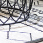 Glass Top Coffee Table Round Shape Frame Base Cocktail Table