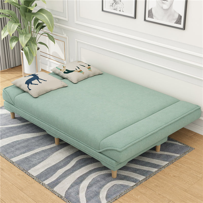 Sofá de durmiente convertible sin brazo de lino de 31.5 "H Contemporáneo