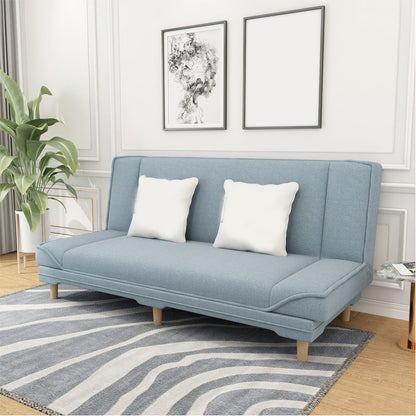 Sofá de durmiente convertible sin brazo de lino de 31.5 "H Contemporáneo