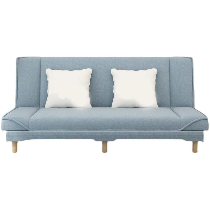 Sofá de durmiente convertible sin brazo de lino de 31.5 "H Contemporáneo