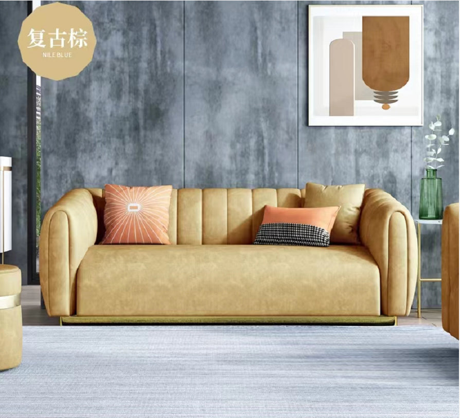 Contemporáneo 31.5 "H Faux Leather Tuxedo Brazo Cosectado Sofá