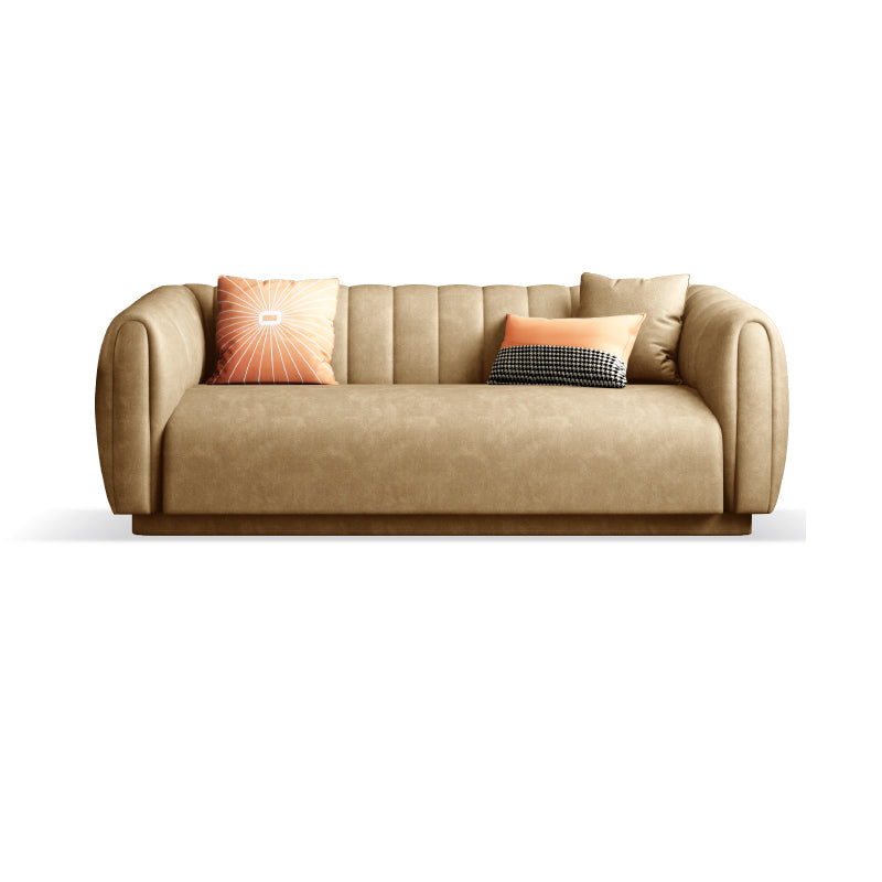 Contemporáneo 31.5 "H Faux Leather Tuxedo Brazo Cosectado Sofá