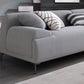 L-shape 4-seater Fabric Sectional Recessed Armed Sectional Sofa