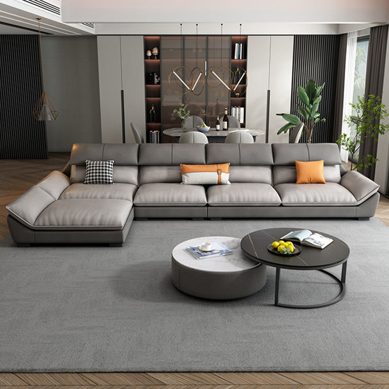 Braccio top cuscino sezionale a forma a 4 posti in vetro sezionale