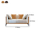 29.5" H Contemporary Faux Leather Pillow Top Arm Sofa for Living Room Clearhalo 'furn' 'furn_sofas' 'Furniture' 'Living Room Furniture' 'Sofa' 'sofas' 6055956
