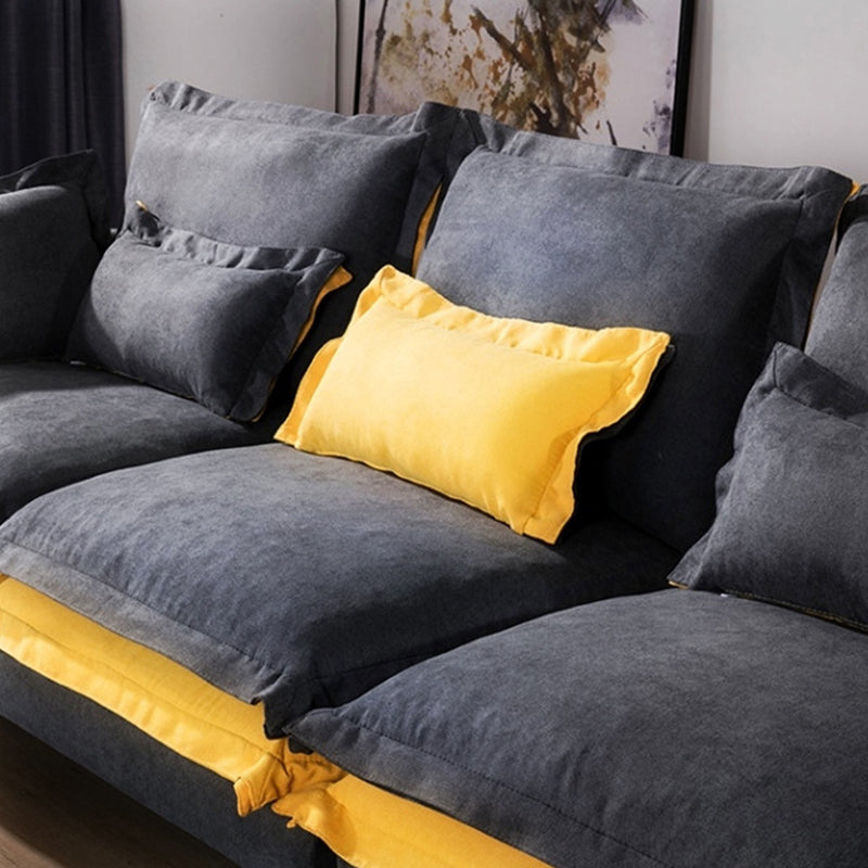 Tessuto scandinavo a 5 posti a forma di L sezionale