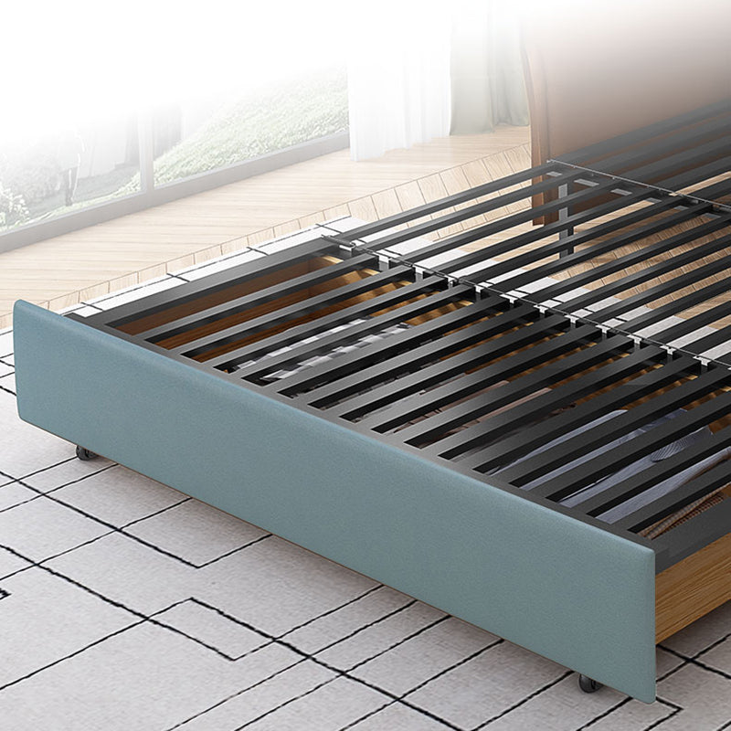 33.46 "H HEPAUX CONtemporain en cuir carré de carré avec rangement