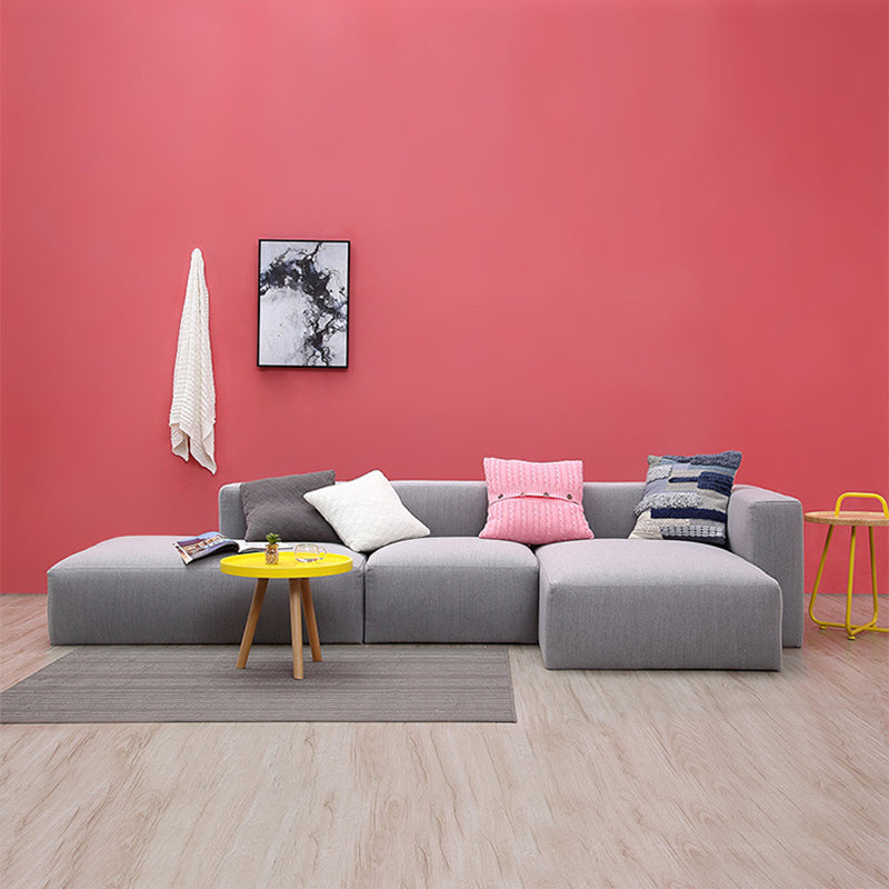 Tessuto grigio Sezione a 5 posti a 5 posti 26,37 "H quadrato sezionale