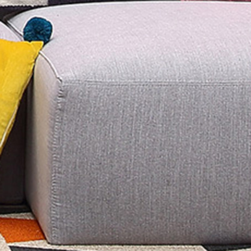 Tessuto grigio Sezione a 5 posti a 5 posti 26,37 "H quadrato sezionale