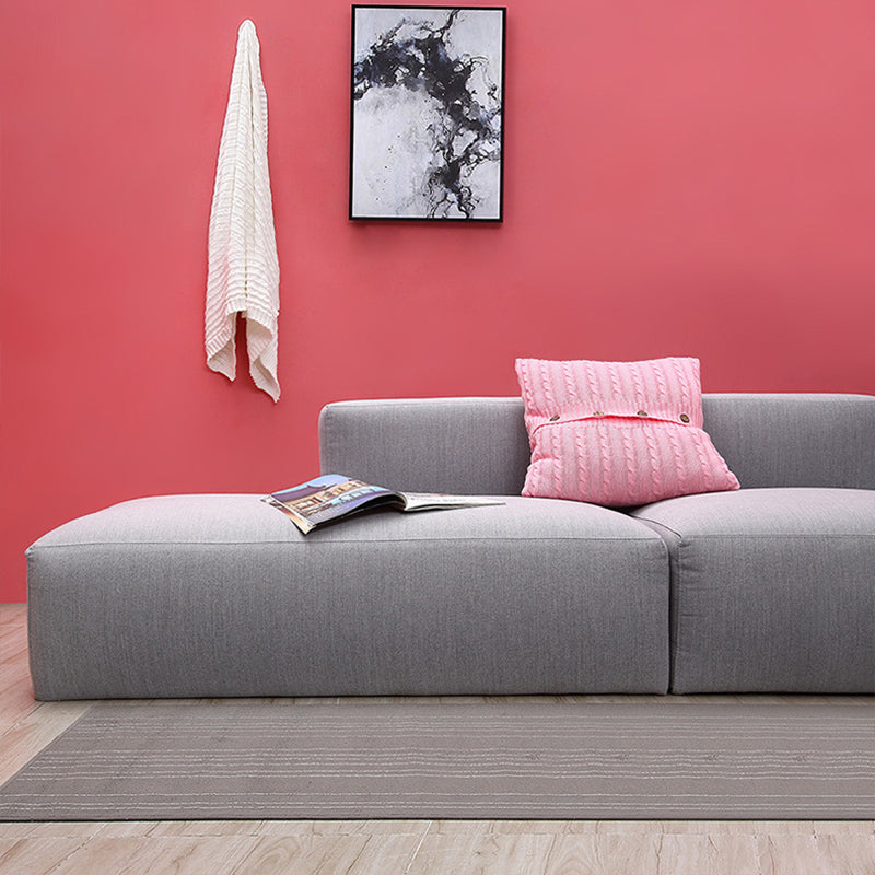 Tessuto grigio Sezione a 5 posti a 5 posti 26,37 "H quadrato sezionale