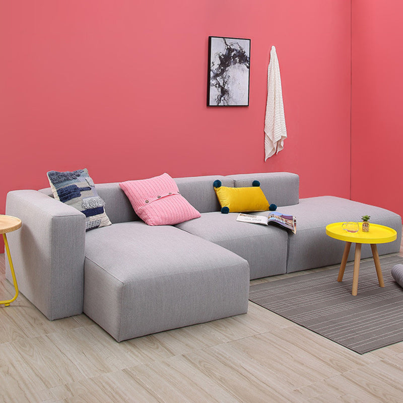 Tessuto grigio Sezione a 5 posti a 5 posti 26,37 "H quadrato sezionale