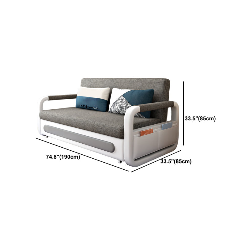 33.46 "H Hedendaagse katoenen blend vierkante armbankbed voor woonkamer