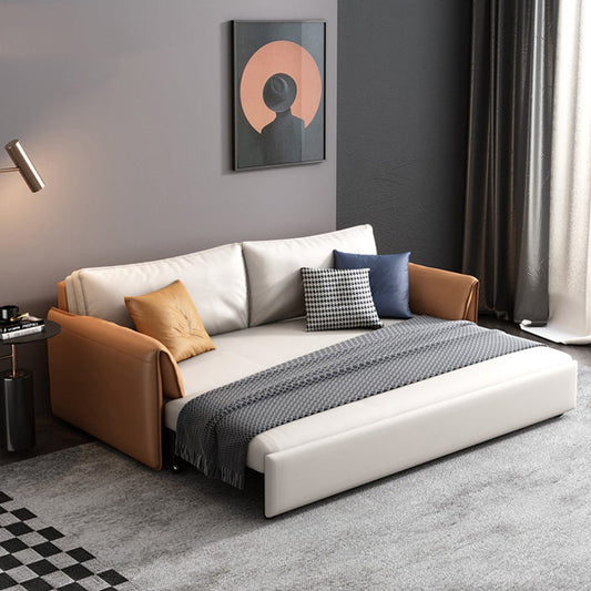 Zeitgenössisches Kunstlederkissen -Oberarm -Sofa für Wohnzimmer