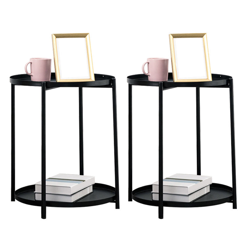 Tavolo da gamba a croce superiore del vassoio tavolino rotondo contemporaneo