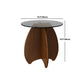 Contemporary Style Side End Table Solid Wood Sofa Side Accent Table Round Side End Table