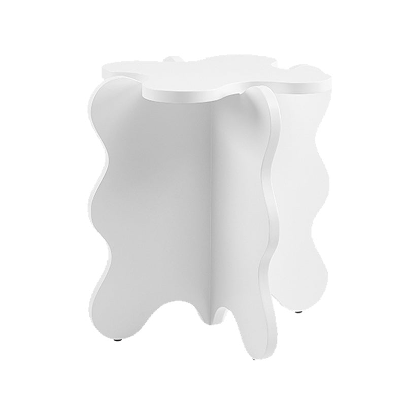 Contemporary Geometric Side End Snack Table X-base End Table