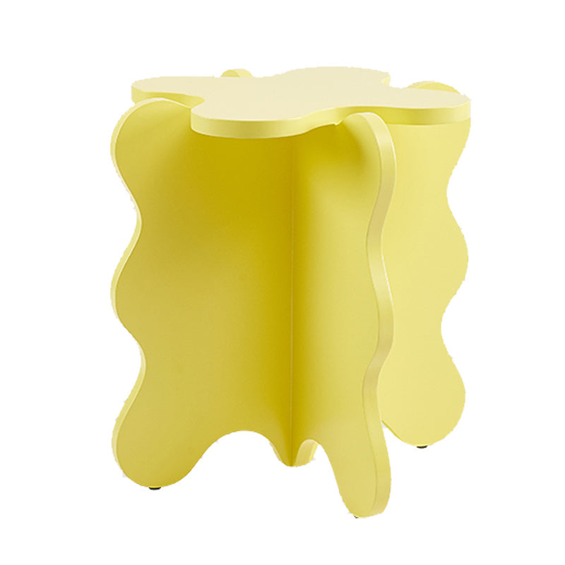 Contemporary Geometric Side End Snack Table X-base End Table