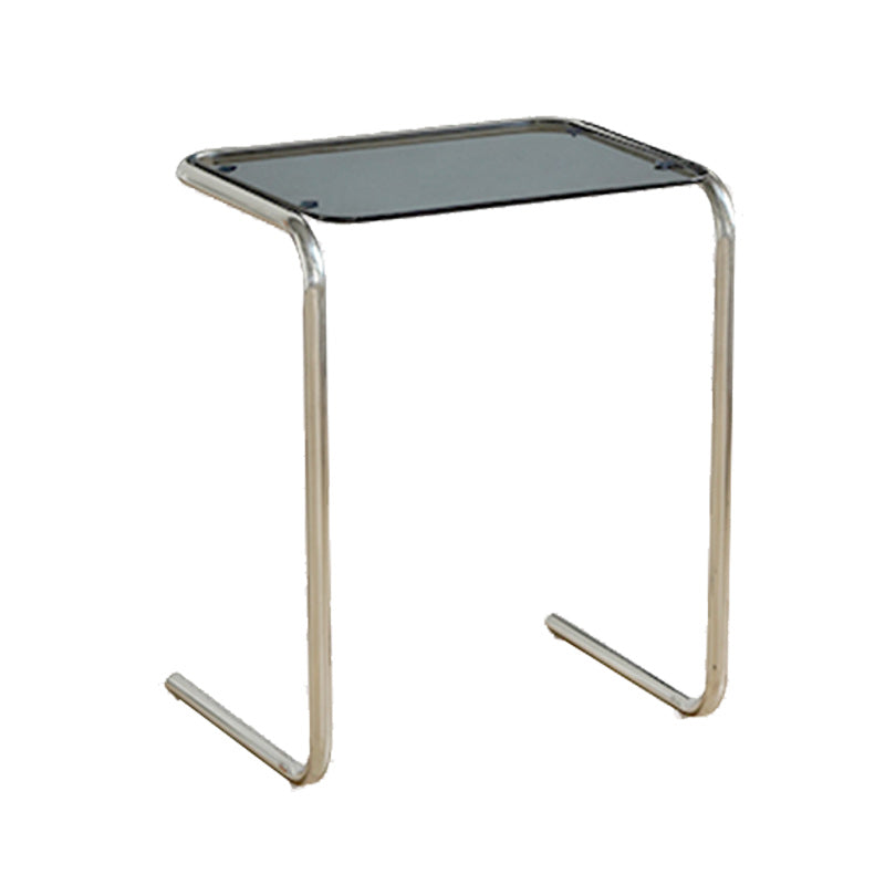 Tavolo da corner in vetro modernistico in vetro in metallo c laterale per soggiorno