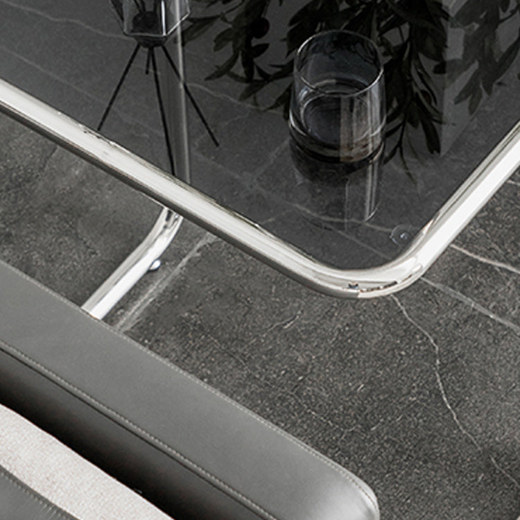 Tavolo da corner in vetro modernistico in vetro in metallo c laterale per soggiorno