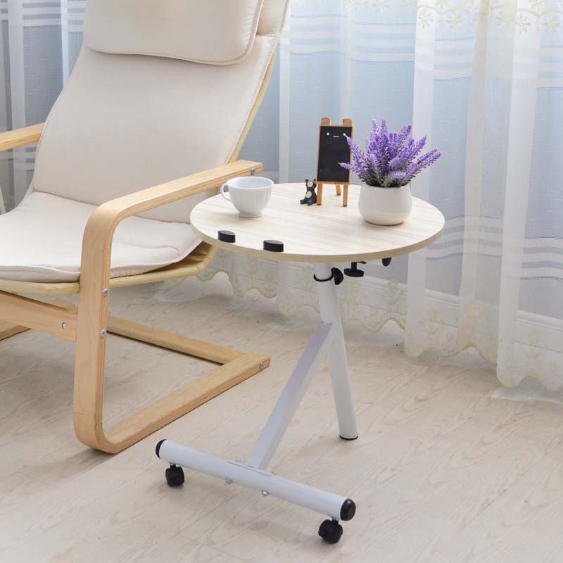 Mesa de altura lateral contemporánea mesa de deslizamiento redondo para sala de estar