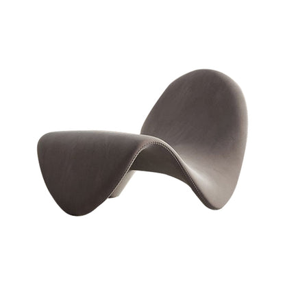 37.79" Wide Armless Chair Tongue Shape Chair with Fixed Backed Grey 1 Piece Clearhalo 'Accent Chairs' 'accent_chairs' 'Chairs & Seating' 'furn' 'furn_accent_chairs' 'Furniture' 'Living Room Furniture' 6056548