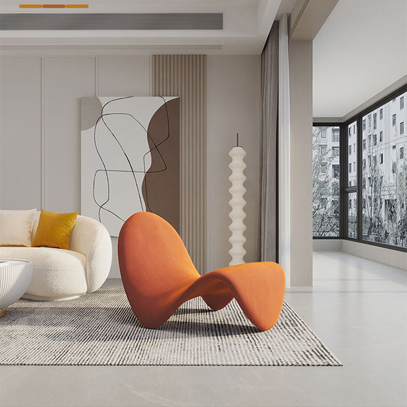 37.79" Wide Armless Chair Tongue Shape Chair with Fixed Backed Clearhalo 'Accent Chairs' 'accent_chairs' 'Chairs & Seating' 'furn' 'furn_accent_chairs' 'Furniture' 'Living Room Furniture' 6056550