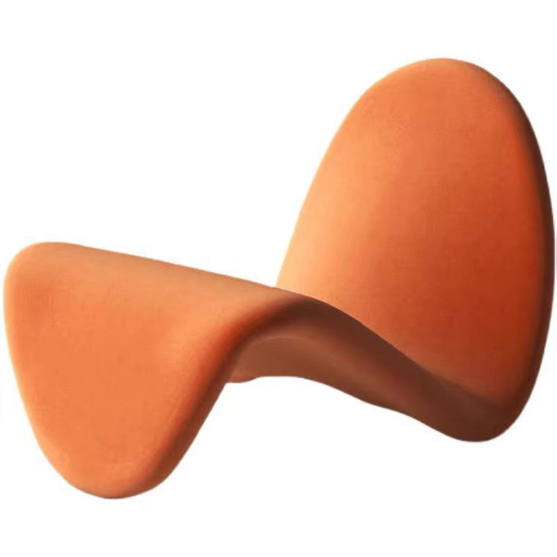 37.79" Wide Armless Chair Tongue Shape Chair with Fixed Backed Clearhalo 'Accent Chairs' 'accent_chairs' 'Chairs & Seating' 'furn' 'furn_accent_chairs' 'Furniture' 'Living Room Furniture' 6056556