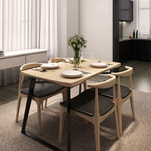 Rechteck Esstisch Kiefer Massivholz Esstisch mit Schlittenbasis