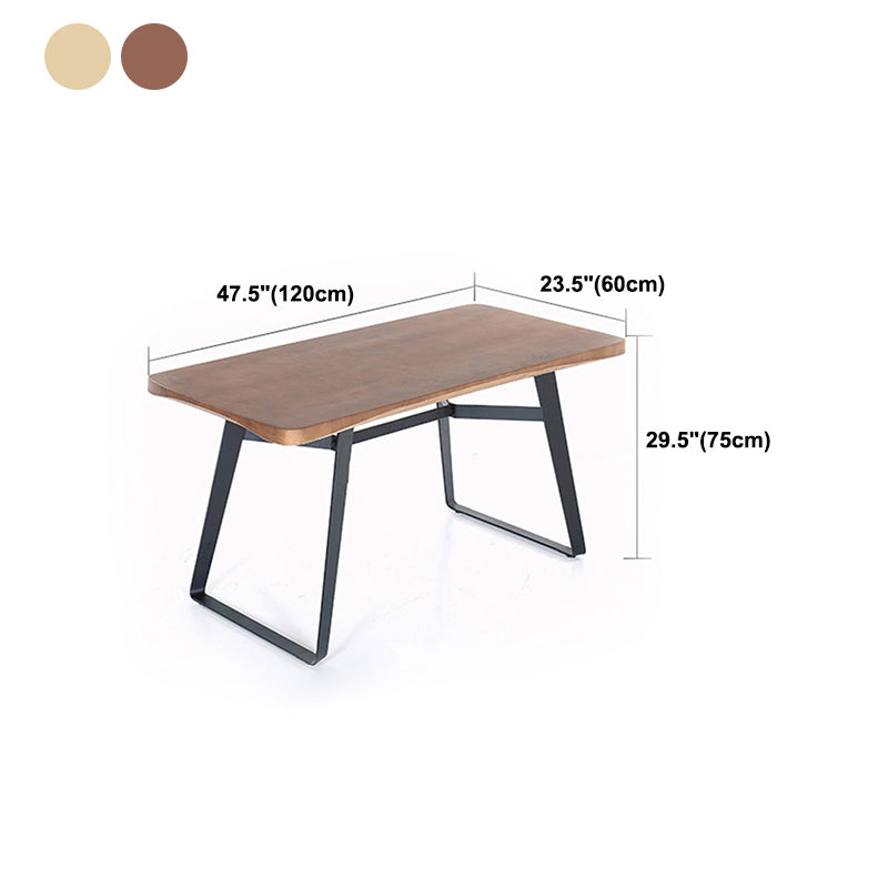 Rechteck Esstisch Kiefer Massivholz Esstisch mit Schlittenbasis