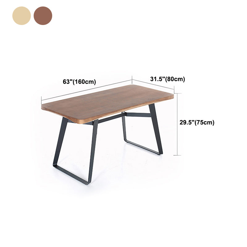 Rechteck Esstisch Kiefer Massivholz Esstisch mit Schlittenbasis