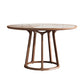Round Dining Table Modern Wood Pedestal Base Dining Table for Kitchen