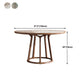 Round Dining Table Modern Wood Pedestal Base Dining Table for Kitchen
