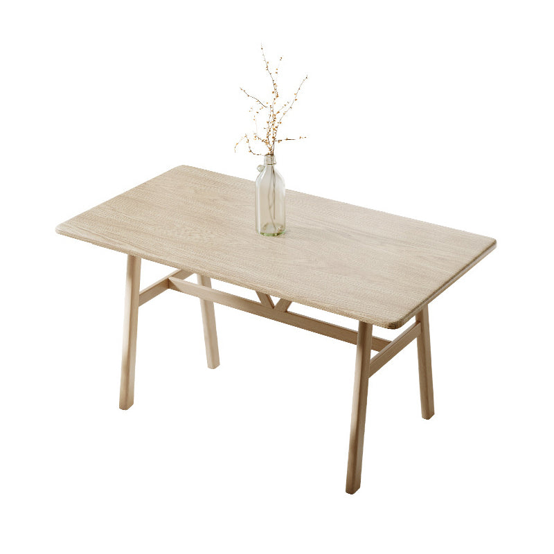 Table à manger rectangulaire en panneaux de fibres de densité moyenne, pour salle à manger