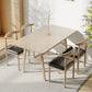 Table à manger rectangulaire en panneaux de fibres de densité moyenne, pour salle à manger