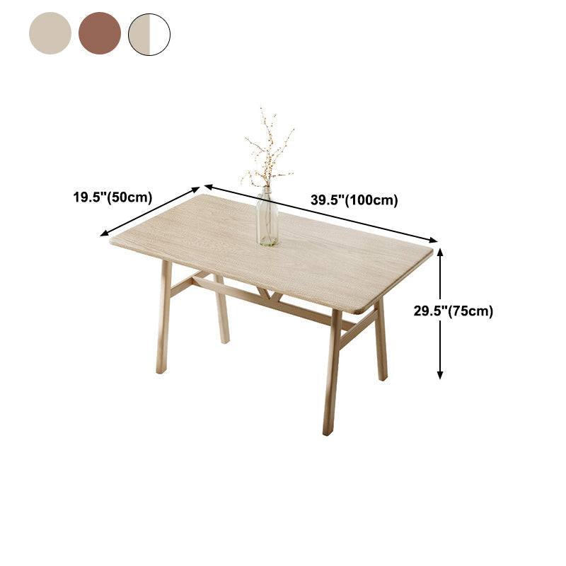Table à manger rectangulaire en panneaux de fibres de densité moyenne, pour salle à manger