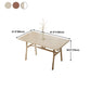 Table à manger rectangulaire en panneaux de fibres de densité moyenne, pour salle à manger
