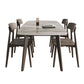 Rectangle Dining Table Oak Solid Wood Base Dining Table with 4 Legs Clearhalo 'Dining Tables & Seating' 'Dining Tables' 'dining_table' 'furn' 'furn_dining_table' 'Furniture' 'Kitchen & Dining Furniture' 6056817