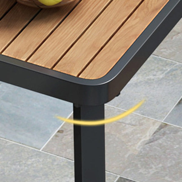 Industriële eettafel teruggewonnen hout 4 poten eettafel zonder stoel