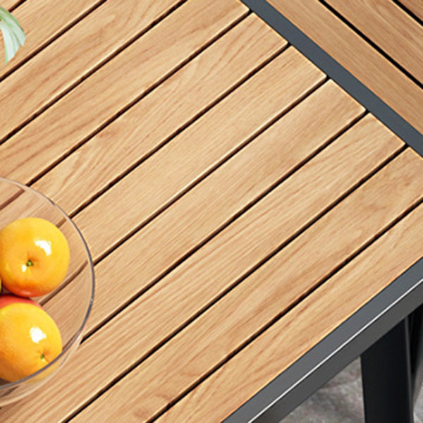 Industriële eettafel teruggewonnen hout 4 poten eettafel zonder stoel