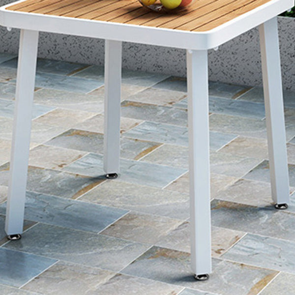 Industriële eettafel teruggewonnen hout 4 poten eettafel zonder stoel