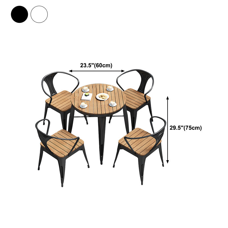 Industriële eettafel teruggewonnen hout 4 poten eettafel zonder stoel