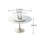 Round Dining Table Tulip Base Dining Table in White for Dining Room Clearhalo 'Dining Tables & Seating' 'Dining Tables' 'dining_table' 'furn' 'furn_dining_table' 'Furniture' 'Kitchen & Dining Furniture' 6056917
