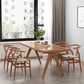 Rectangle Dining Table Pine Solid Wood Dining Table with 4 Legs for Dining Room 55.1"L x 27.6"W x 29.5"H Without Chairs Clearhalo 'Dining Tables & Seating' 'Dining Tables' 'dining_table' 'furn' 'furn_dining_table' 'Furniture' 'Kitchen & Dining Furniture' 6056921
