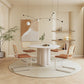 Round Dining Table Modern Furniture with Solid Wood Base for Home Clearhalo 'Dining Tables & Seating' 'Dining Tables' 'dining_table' 'furn' 'furn_dining_table' 'Furniture' 'Kitchen & Dining Furniture' 6057055