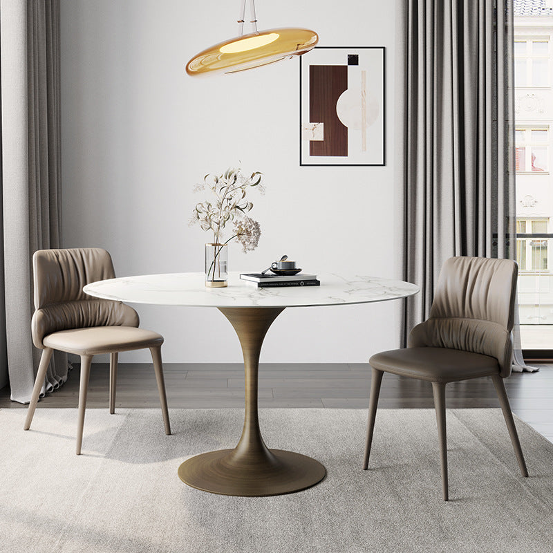 Runder Stein Esstisch Tulpen Basis Esstisch für Esszimmer