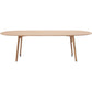 Oval Solid Wood Dining Table Modern Furniture with 4 Legs for Apartment