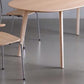 Oval Solid Wood Dining Table Modern Furniture with 4 Legs for Apartment