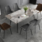 Rectangle Stone Dining Table Contemporary Dining Table for Dining Room