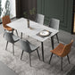 Rectangle Stone Dining Table Contemporary Dining Table for Dining Room