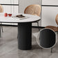 Stone Top Dining Table Contemporary Dining Table with Double Pedestal